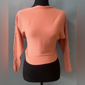 Magaschoni Dusty Pink Knit cropped Sweater